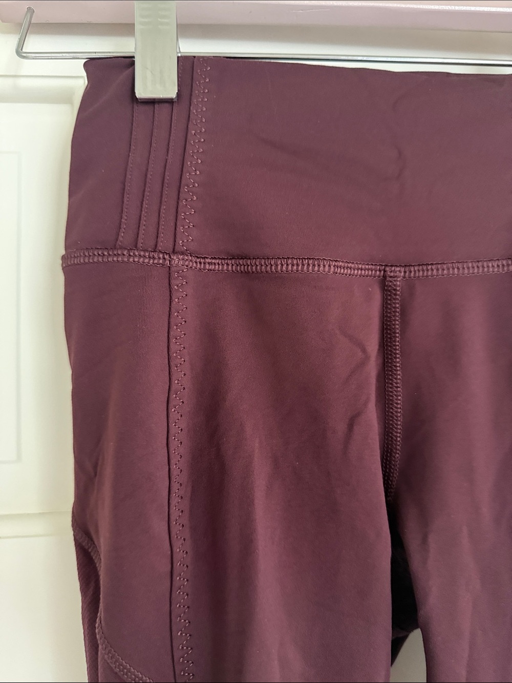 Lululemon High-Waist Wine Athletic Capri Leggings - Picture 3 of 6